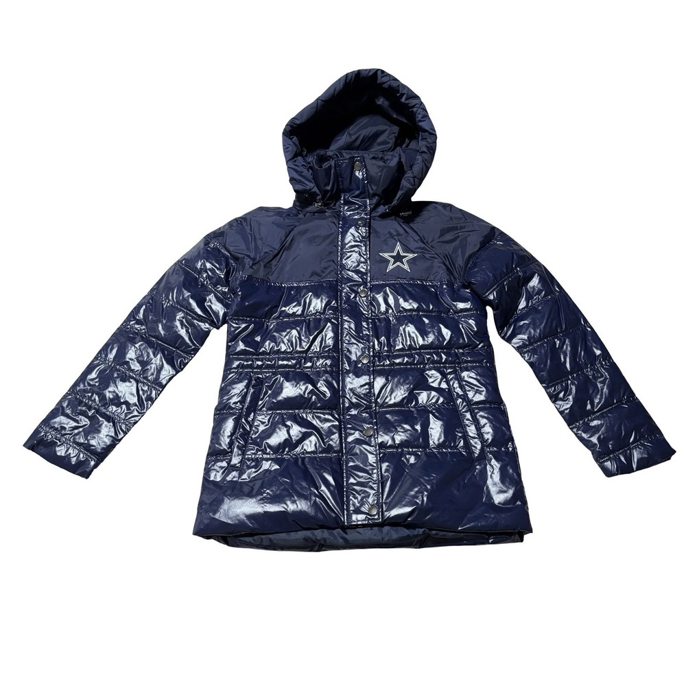 Dallas Cowboys NFL Team Apparel G-III Apparel Women's Puffer Coat Size Sm 19x28